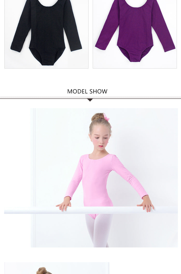 Gymnastics Leotard Ballet Leotards Clothes Dance Wear Bodysuits Black Dance Leotards Cotton Bodysuit for Dancing