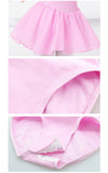 Ballet Dress Gymnastics Leotards for Girls Kids Short Sleeve Ballet Dancewear Chiffon Skirts Kids