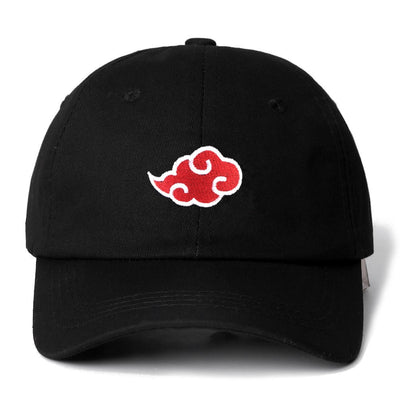 anime dad hat naruto cotton cap japanese akatsuki logo  embroidery baseball caps black snapback hat