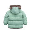 Children Coat Autumn Winter Thicken Jacket Boys Girls Solid Color Hooded Jacket Kids Parka Outerwear 2-6Yrs