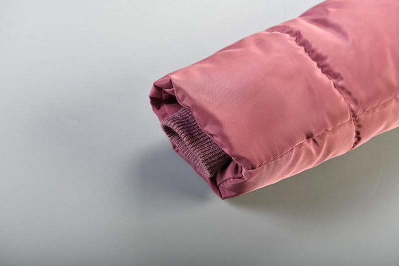 Hooded Jacket Winter Warm Thick Long Coats Girls Jackets 4 5 6 7 Years Children Clothes Thick Outerwear