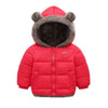 Children Coat Autumn Winter Thicken Jacket Boys Girls Solid Color Hooded Jacket Kids Parka Outerwear 2-6Yrs