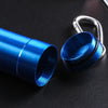 Mini Portable Ashtray with Lid Aluminum Storage Tube Windproof Cigarettes Ashtray with Keychain Ash Holder Outdoor