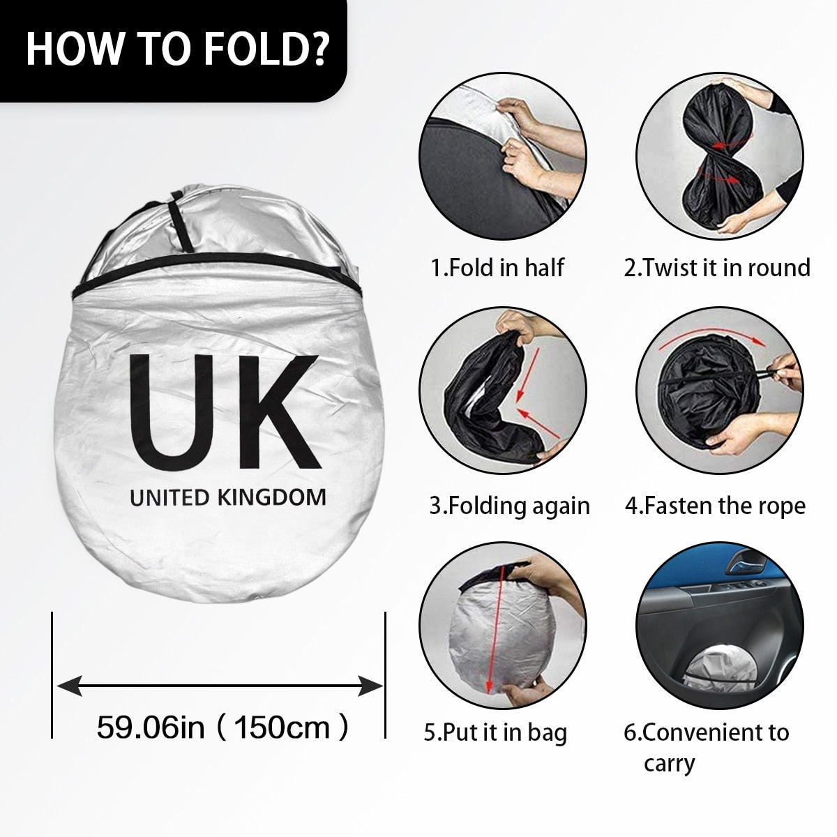 Car Sun Shade Cover Protect Windshield Sunshade UK Flag Logo For Mini Cooper