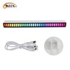 LED Car Windshield Sound Activated Equalizer Car Neon EL Light Music Rhythm Flash Lamp Sticker Styling