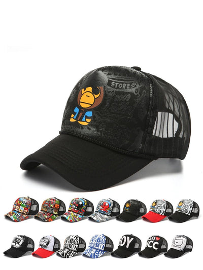 Children Cap Adult Baseball Cap Hat Cartoon Animation design Hat shade Spring Autumn Cap Hip Hop