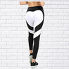 Sports Fitness Leggings Gym Heart Print Running Push-Up Leggings New Workout Sports Stretch Pants  XS-8XL