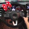 Car Steering Wheel Cover Universal Cartoon Mouse Plush Winter Summer Lovely Bowknot Cute Ears Car Interior Accessories