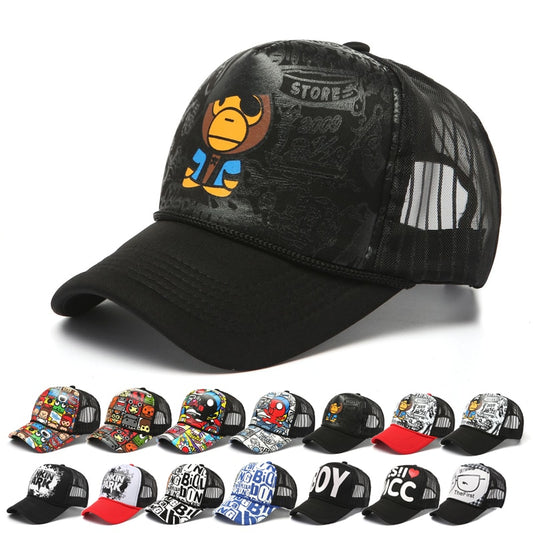 Children Cap Adult Baseball Cap Hat Cartoon Animation design Hat shade Spring Autumn Cap Hip Hop