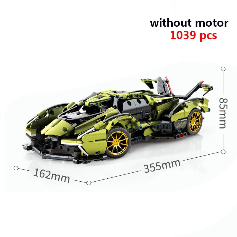Supercar Sets Old Models Building Blocks Brick Toys Classic Car Racing Speed Champions Racer Technique MOC