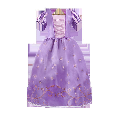 Rapunzel Snow White Costume Kids Belle Aurora Sofia Summer Fancy Princess Dress Children