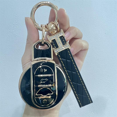 Car Key Case For Mini COOPERS ONE JCW F56 F55 F54 F57 F60 R55 R56 R57 R58 R59 R60 S Roadster Cover Keychain Accessories