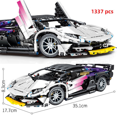 Supercar Sets Old Models Building Blocks Brick Toys Classic Car Racing Speed Champions Racer Technique MOC