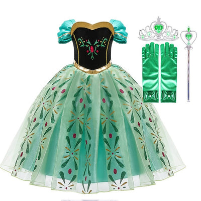 Rapunzel Snow White Costume Kids Belle Aurora Sofia Summer Fancy Princess Dress Children