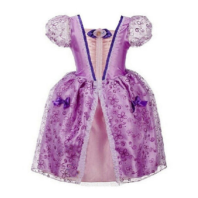 Rapunzel Snow White Costume Kids Belle Aurora Sofia Summer Fancy Princess Dress Children