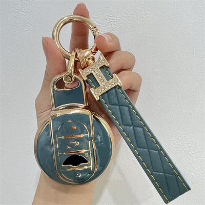 Car Key Case For Mini COOPERS ONE JCW F56 F55 F54 F57 F60 R55 R56 R57 R58 R59 R60 S Roadster Cover Keychain Accessories