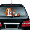 Car Stickers Dog Waving Arm Fun Removable Car Rear Windshield Window Waving Wiper Stickers