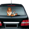 Car Stickers Dog Waving Arm Fun Removable Car Rear Windshield Window Waving Wiper Stickers