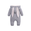 Baby jumpsuit  with big ear newborn baby clothes  Zipper cute kids clothing