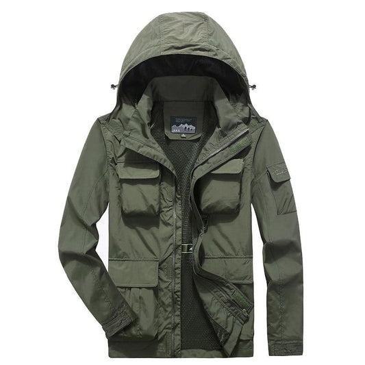 Jacket Casual Male Overcoat Army Tactics Windbreaker Jacket Mens Breathable Hooded Jackets Clothing