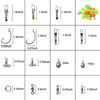 Fishing Accessories 251Pcs Kit Including Jig Hooks Swivel Snaps Sinkers Split Rings Beads For Freshwater Salt