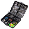 Fishing Accessories 245Pcs/Box Kit Including Fishing Hooks Beads Swivels Snap Sinker