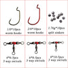 Fishing Accessories 165Pcs Kit With Fishing Swivels Hooks Sinker Fishing Tackle Box