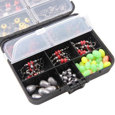 Fishing Accessories 165Pcs Kit With Fishing Swivels Hooks Sinker Fishing Tackle Box