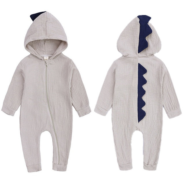 Baby jumpsuit  with big ear newborn baby clothes  Zipper cute kids clothing