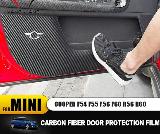 Anti Dirty Carbon Fiber Stickers Protective Film for Mini Cooper Car-styling Accessories Sticker