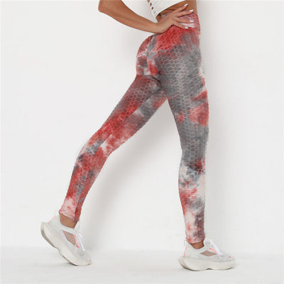 Heart Shape Leggings Women High Waist Pants Patchwork Printed Leggins Big Size High Elastic Fitness Leggings