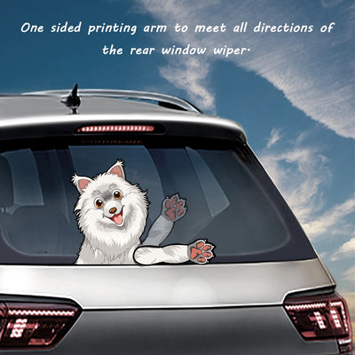 Car Stickers Dog Waving Arm Fun Removable Car Rear Windshield Window Waving Wiper Stickers