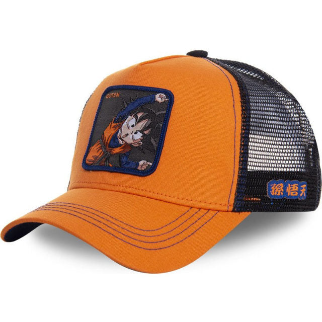 anime cartoon cotton baseball cap men women hip hop dad mesh hat goten