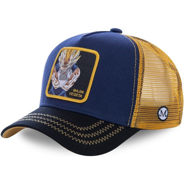 anime cartoon cotton baseball cap men women hip hop dad mesh hat majin vegeta