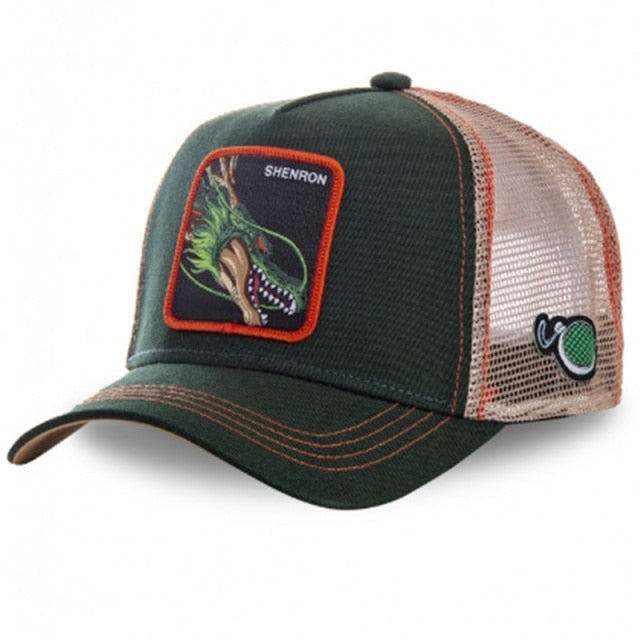 anime cartoon cotton baseball cap men women hip hop dad mesh hat shenron