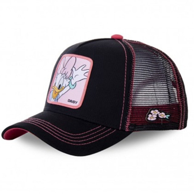 anime cartoon cotton baseball cap men women hip hop dad mesh hat daisy