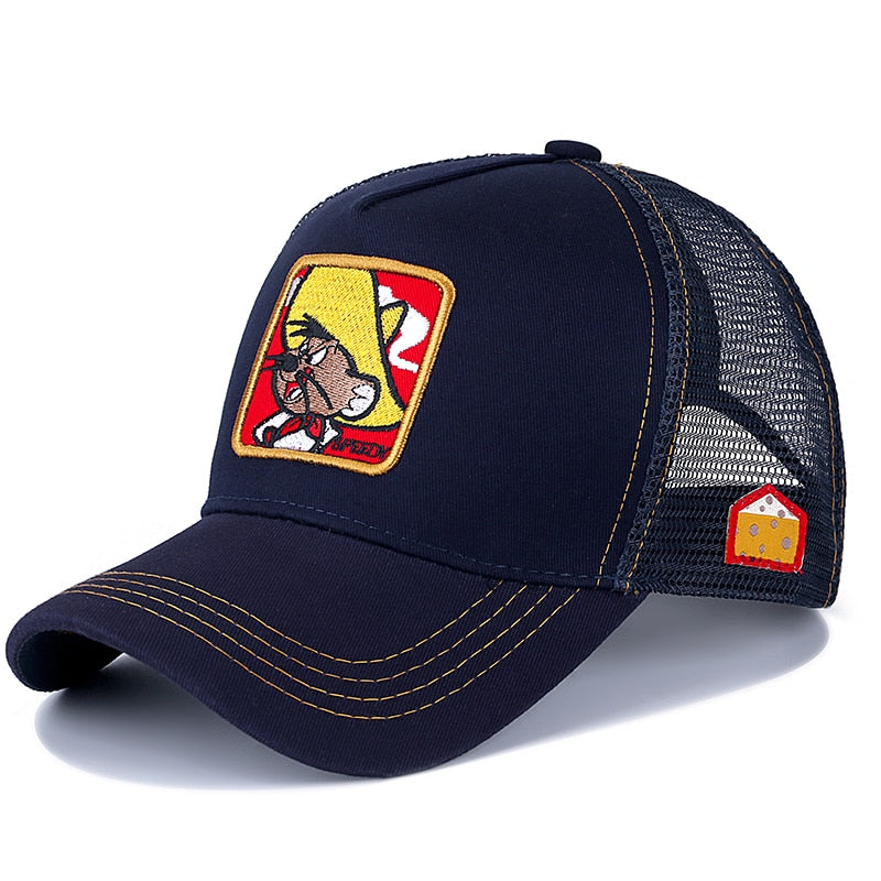 anime cartoon cotton baseball cap men women hip hop dad mesh hat