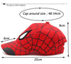 Anime Cartoon Children Baseball Cap Spider Embroidery Snapback Caps Cotton Hip Hop Hat Adjustable Kid Outdoor