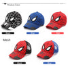 Anime Cartoon Children Baseball Cap Spider Embroidery Snapback Caps Cotton Hip Hop Hat Adjustable Kid Outdoor