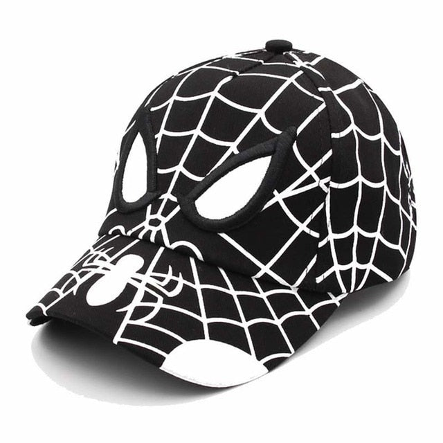Anime Cartoon Children Baseball Cap Spider Embroidery Snapback Caps Cotton Hip Hop Hat Adjustable Kid Outdoor