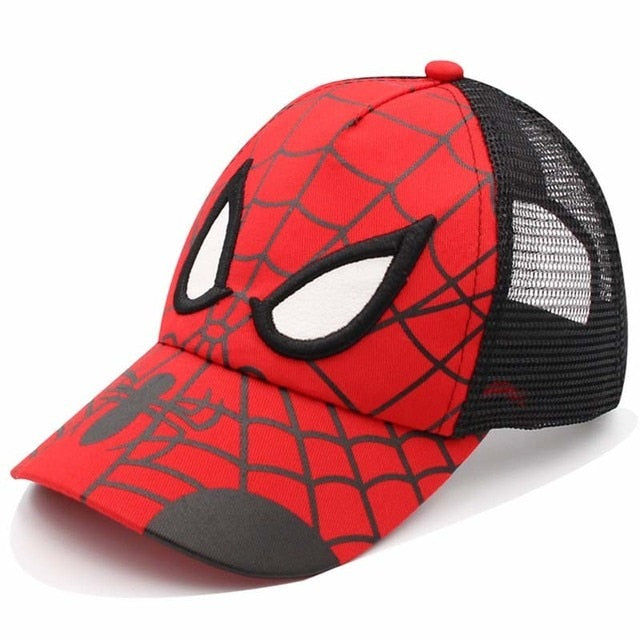Anime Cartoon Children Baseball Cap Spider Embroidery Snapback Caps Cotton Hip Hop Hat Adjustable Kid Outdoor